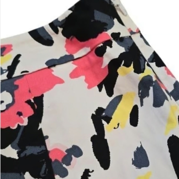 Lane Bryant Colorful Abstract Art Deco Pleated A-Line Skirt Sz 18 - Picture 4 of 4